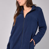 Vestaglia con zip - BLU - SF74