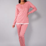 Pigiama serafino - ROSA ANTICO - A - ROSA ANTICO - SL11