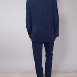 Pigiama scollo a V - BLU - A - BLU - SL12