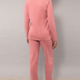 Pigiama scollo a V - ROSA ANTICO - A - ROSA ANTICO - SL12