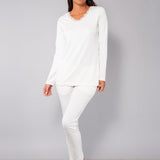 Pigiama scollo a V - MILK - A - MILK - SL12