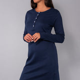 Camicia da notte serafino L 90 - BLU - A - BLU - SL27