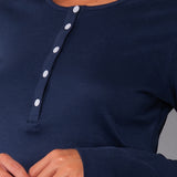 Camicia da notte serafino L 90 - BLU - A - BLU - SL27