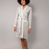 Vestaglia incrociata L. 100 - GRIGIO MELANGE - A - GRIGIO MELANGE - SM70