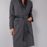 Vestaglia con cintura - PIOMBO MELANGE - SM70