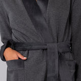 Vestaglia con cintura - PIOMBO MELANGE - SM70