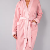 Vestaglia con cintura - ROSA ANTICO - SM70