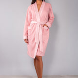 Vestaglia con cintura - ROSA ANTICO - SM70