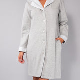 Vestaglia bottoni L. 95 - GRIGIO MELANGE - A - GRIGIO MELANGE - SM71
