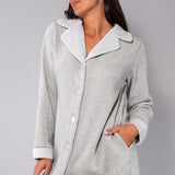 Vestaglia bottoni L. 95 - GRIGIO MELANGE - A - GRIGIO MELANGE - SM71