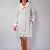 Vestaglia bottoni L. 95 - GRIGIO MELANGE - A - GRIGIO MELANGE - SM71
