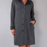 Vestaglia con bottoni - PIOMBO MELANGE - SM71