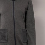 Vestaglia con zip - PIOMBO MELANGE - SM72