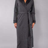 Vestaglia con cintura - PIOMBO MELANGE - SM73