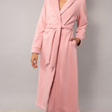 Vestaglia con cintura - ROSA ANTICO - SM73