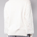Maglia manica in pizzo - MILK - BC50