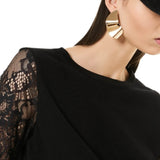 Maglia manica corta in pizzo -BC53
