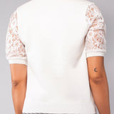 Maglia manica corta in pizzo -BC53