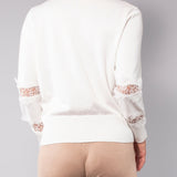 Cardigan con pizzo - MILK - BC70