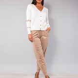 Cardigan con pizzo - MILK - BC70