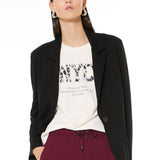 Maglia con stampa e strass - MILK - BR07