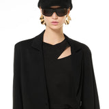 Maglia cut-out e strass - NERO - BR13
