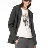 Giacca con bottoni - GRIGIO MELANGE - CH51