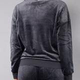 Felpa ciniglia con collo alto - DARK GREY - CI50