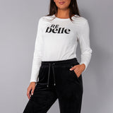 Pantalone ciniglia con polsino - NERO - CI60