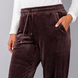 Pantalone ciniglia con polsino - DARK COFFEA - CI60