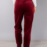 Pantalone ciniglia con polsino - BORDEAUX - CI60