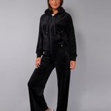 Pantalone largo ciniglia - NERO - CI61
