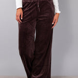 Pantalone largo ciniglia - DARK COFFEA - CI61