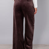 Pantalone largo ciniglia - DARK COFFEA - CI61