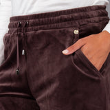 Pantalone largo ciniglia - DARK COFFEA - CI61