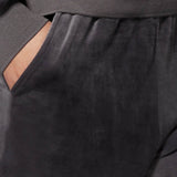 Pantalone largo ciniglia - DARK GREY - CI61
