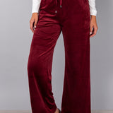 Pantalone largo ciniglia - BORDEAUX - CI61
