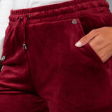 Pantalone largo ciniglia - BORDEAUX - CI61