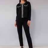 Pantalone elasticizzato - NERO - CP62