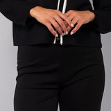 Pantalone elasticizzato - NERO - CP62