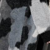 Cardigan lungo camouflage - GRIGIO - EA70