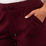 Pantalone ampio a costine - BORDEAUX - HA60