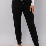 Pantalone tuta con polsino - NERO - LH61