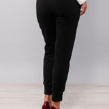 Pantalone tuta con polsino - NERO - LH61