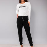 Pantalone tuta con polsino - NERO - LH61