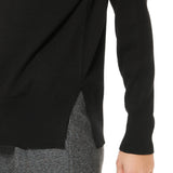 Maglia girocollo in viscosa - NERO - LM50