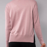 Maglia girocollo in viscosa - ROSA - LM50