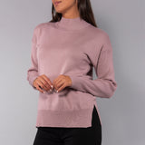 Maglia girocollo in viscosa - ROSA - LM50