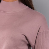 Maglia girocollo in viscosa - ROSA - LM50