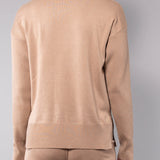 Maglia girocollo in viscosa - CAMMELLO - LM50